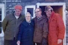 Leaving home after the death of Daniel Simon Arnold, February 1974.