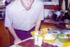 , birthday celebration, March 1974.