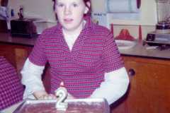 , birthday celebration, March 1974.