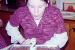 , birthday celebration, March 1974.