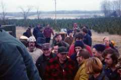 Auction sale at the Arnold homestead, April 13, 1974.