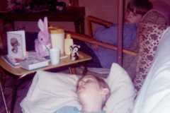 Teresa Arnold, tonsil surgery, spring of 1974 or 1975.