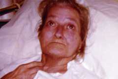 Laura Lucille Kahley Moore from Doris Moore's visit to see her in Florida, June 1975.