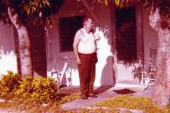 Roy Emery Moore during Doris Jane Moore Arnold's visit to Florida, June 1975.