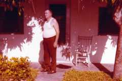 Roy Emery Moore during Doris Jane Moore Arnold's visit to Florida, June 1975.
