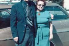 Alvin and Charlotte, taken during Tracie Arnold's visit to California, 1975.