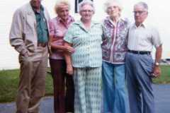 Allen, Grace, Elsie Way, Tracie Arnold, Wilmer Way, September 1975.