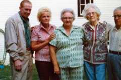 Allen, Grace, Elsie Way, Tracie Arnold, Wilmer Way, September 1975.