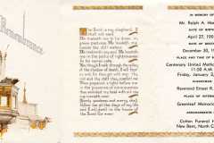 Ralph A. Harwood Memorial Card, December 1975.