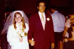marriage of Gloria Jean Arnold and Greg Kniat, 1972.