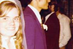 marriage of Gloria Jean Arnold and Greg Kniat, 1972.