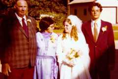 marriage of Gloria Jean Arnold and Greg Kniat, 1972.