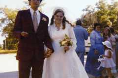 marriage of Gloria Jean Arnold and Greg Kniat, 1972.