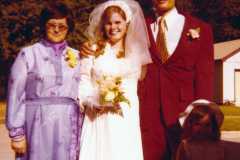 marriage of Gloria Jean Arnold and Greg Kniat, 1972.