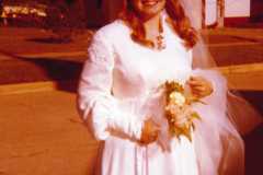 marriage of Gloria Jean Arnold and Greg Kniat, 1972.