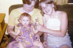 Valerie, Teresa, Kelly, May 1977.