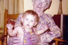 Tracie Arnold and Kelly, May 1977.