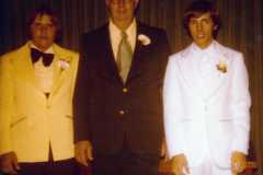 Family at Dan and Peggy Arnold's wedding ceremony, August 13, 1977.
