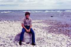 Dan and Peggy Arnold, North Michigan honeymoon, August 1977.