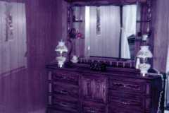 Doris Moore's parents room in old house. Kenton Ohio, September 1977.