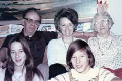 Alvin, Sally, Tracie, Kandy, Randy, December 1977.