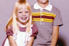 To Great Grandma (Tracie), Joy and Scott, 3 and 7 years, September 1978.