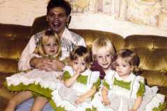 Roger, Joy, Ann Marie, Scott, Beth Ann, circa 1978-1979. Maybe Christmas?