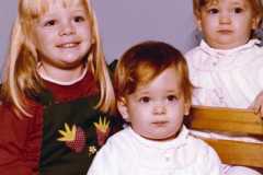 Joy, Beth Ann, and Anne Marie Suderno, circa 1971.