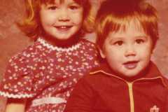 Kelly Jean, 3 years, and David Michael Revell, 1.5 years, 1979.