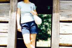 Peggy Arnold, during vacation trip to visit Campbell's in Kentucky, circa 1980.
