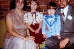 Mike Arnold and Kim's wedding, October 1980.