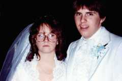 Mike Arnold and Kim's wedding, October 1980.