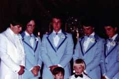 Mike Arnold and Kim's wedding, October 1980.