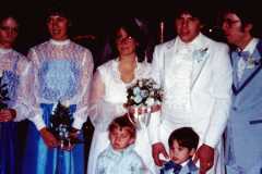 Mike Arnold and Kim's wedding, October 1980.