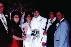 Mike Arnold and Kim's wedding, October 1980.