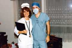 Dan and Peggy Arnold at a halloween party, circa 1980.