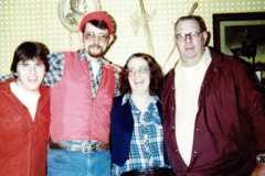 Mike Arnold, Mike and Joyce Revell, Laban Arnold, 1980.