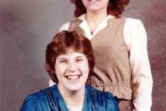 Valerie and Teresa, circa 1980.
