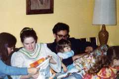 Gloria and Greg Kniat, Christmas 1980.