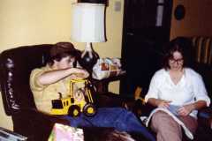 Mike and Kim Arnold, Christmas 1980.