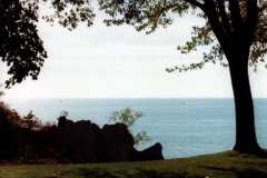 Lake Michigan near the Manor Beach at Allen and Eleanor Arnold's South Haven Home, 1980.