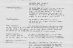 Roy E. Moore, Medical Examination, 1981.