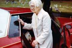 Tracie Balitz Arnold at Platte Cemetery, Spring 1981.