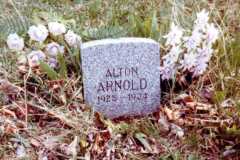Alton Arnold, Platte Cemetery, Spring 1981.