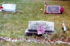Fred and Mary Balitz, Platte Cemetery, Spring 1981.