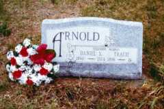 Daniel and Tracie Arnold, Platte Cemetery, Spring 1981.
