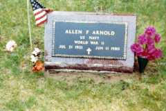 Allen Arnold, Platte Cemetery, Spring 1981.
