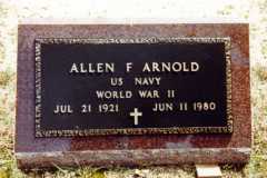 Allen Arnold, Platte Cemetery, Spring 1981.