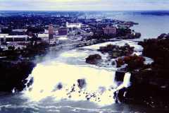 Dan Arnold at Canadian Niagra Falls on business trip to Toronto Aeroquip facility, October 1981.