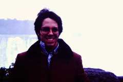Dan Arnold at Canadian Niagra Falls on business trip to Toronto Aeroquip facility, October 1981.